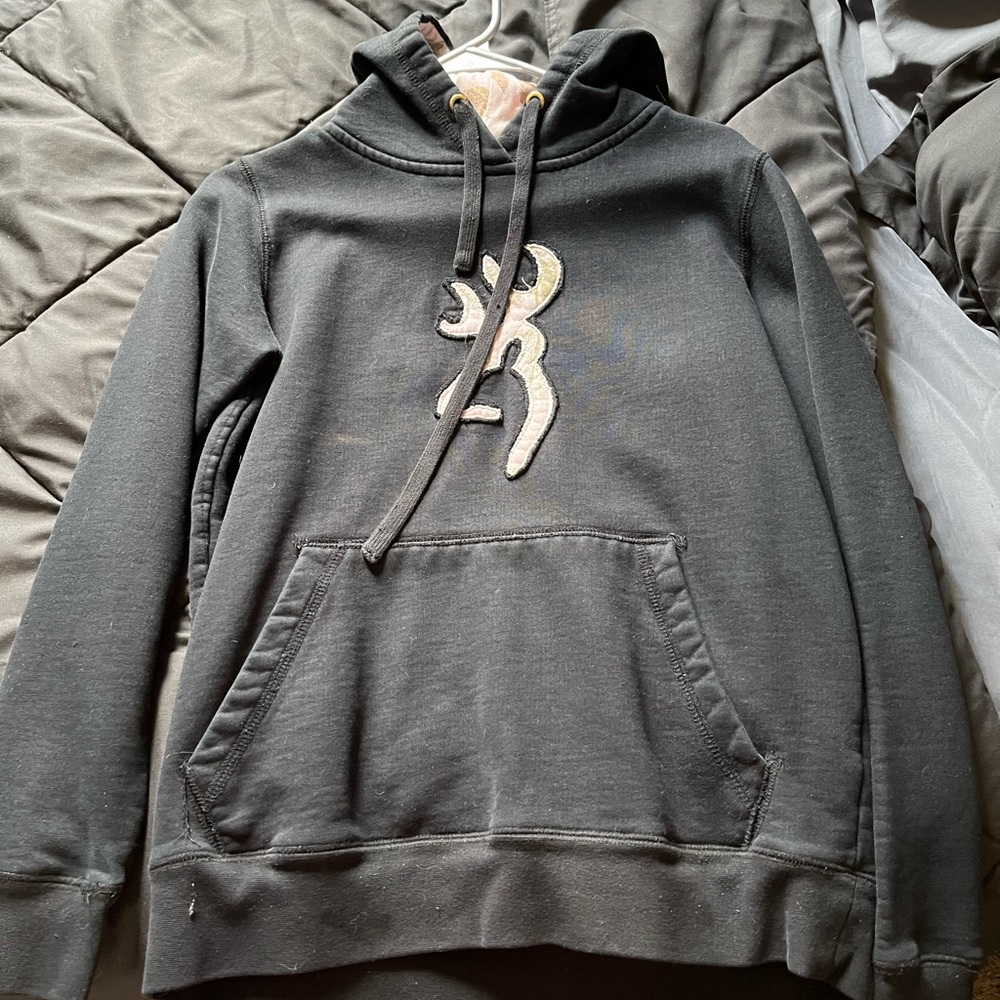 Browning, black, medium hoodie